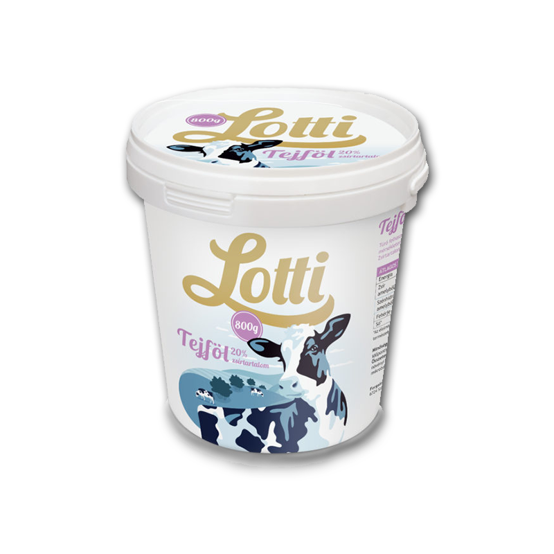 Lotti tejföl 20% 800g